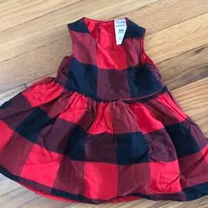 Buffalo plaid dress Carter’s 3m holiday dress
